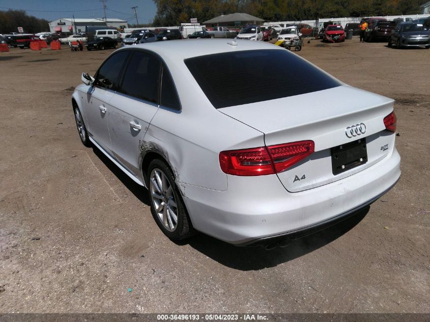 2014 AUDI A4 PREMIUM PLUS - WAUFFAFLXEN013104