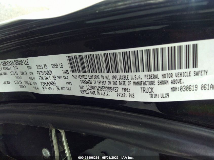 2014 RAM 1500 LONGHORN LIMITED - 1C6RR7WM0ES288427