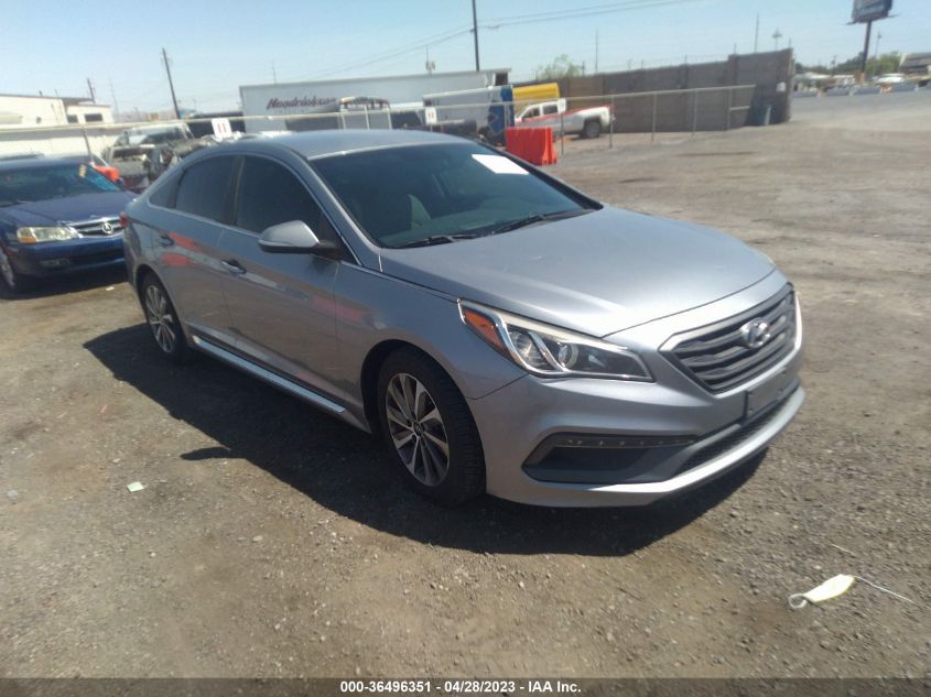 2015 HYUNDAI SONATA 2.4L SPORT - 5NPE34AF5FH020909