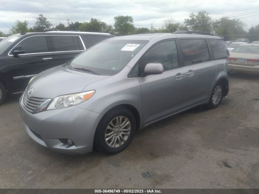 2013 TOYOTA SIENNA XLE AAS/XLE/LTD - 5TDYK3DCXDS300280