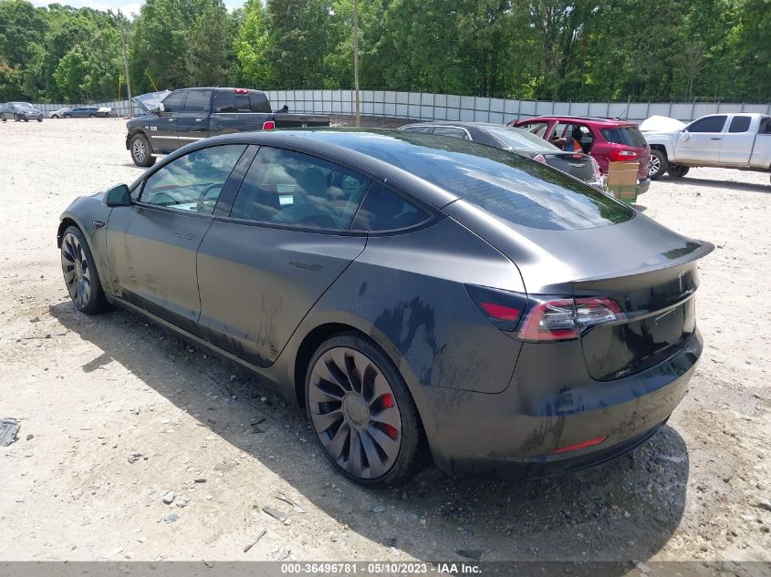 2021 TESLA MODEL 3 PERFORMANCE - 5YJ3E1EC9MF914309