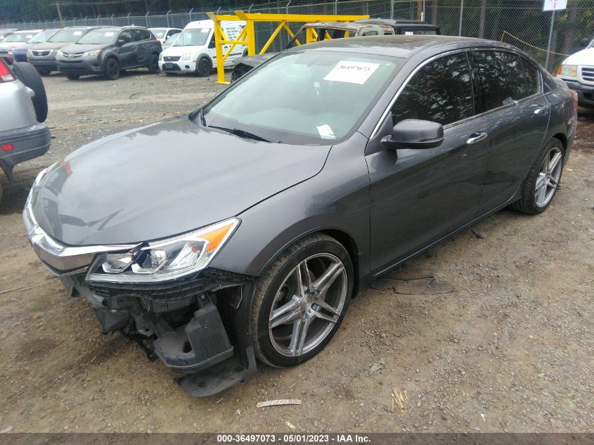 2016 HONDA ACCORD SEDAN EX-L - 1HGCR3F85GA016704