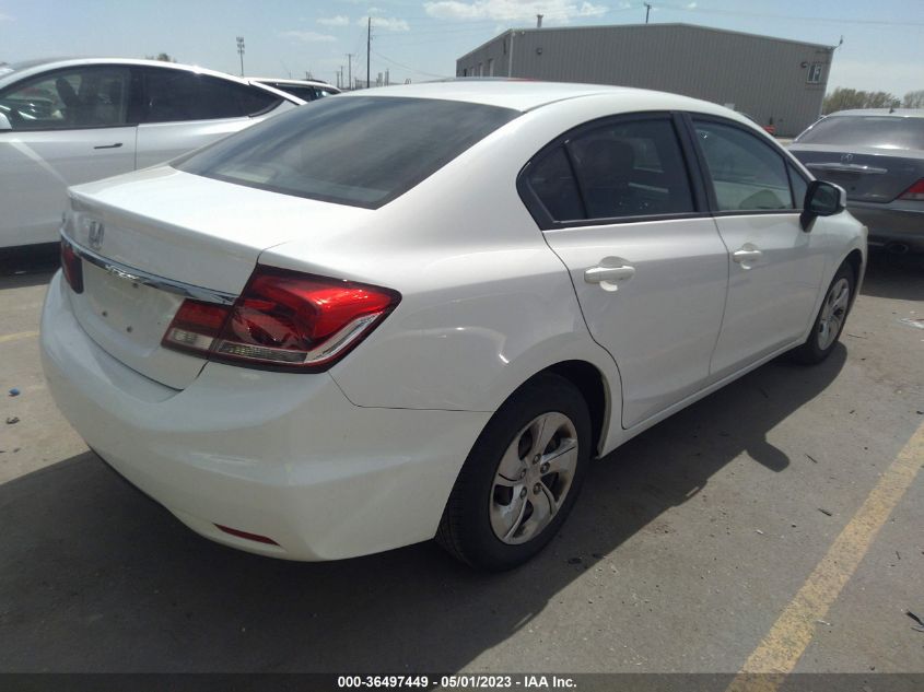 2013 HONDA CIVIC SDN LX - 2HGFB2F54DH501527