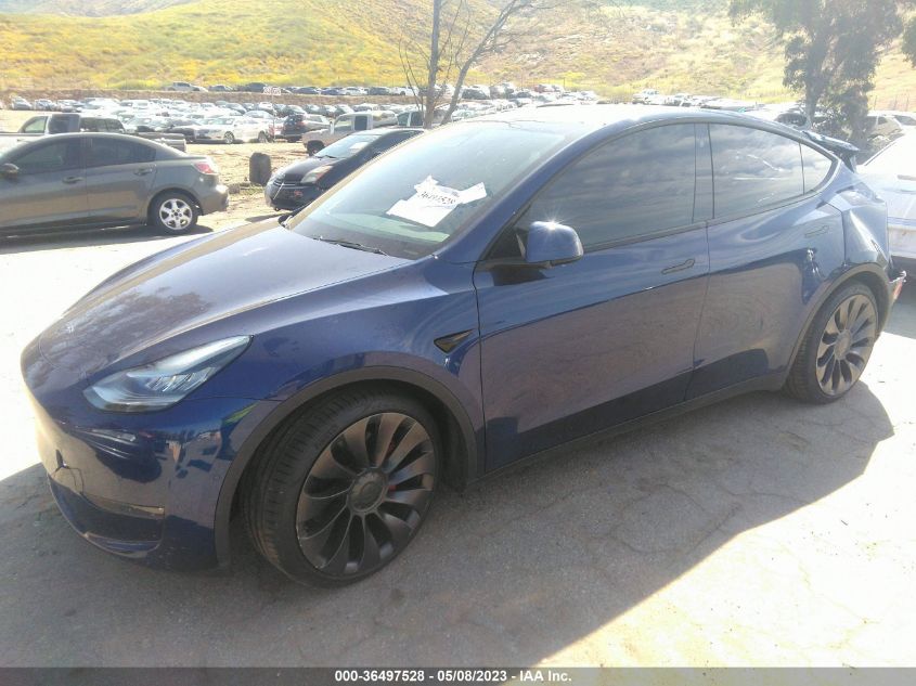 2020 TESLA MODEL Y LONG RANGE/PERFORMANCE - 5YJYGDEFXLF044046