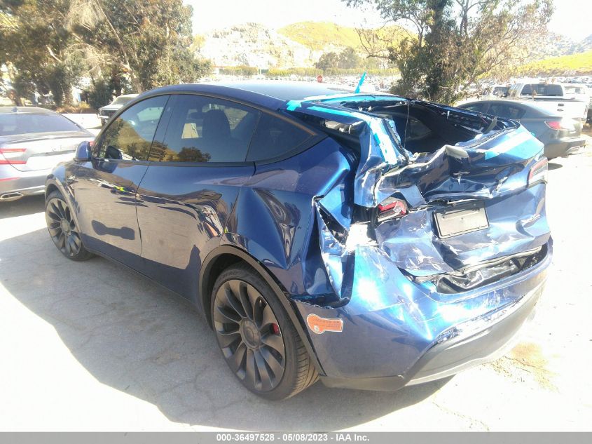 2020 TESLA MODEL Y LONG RANGE/PERFORMANCE - 5YJYGDEFXLF044046