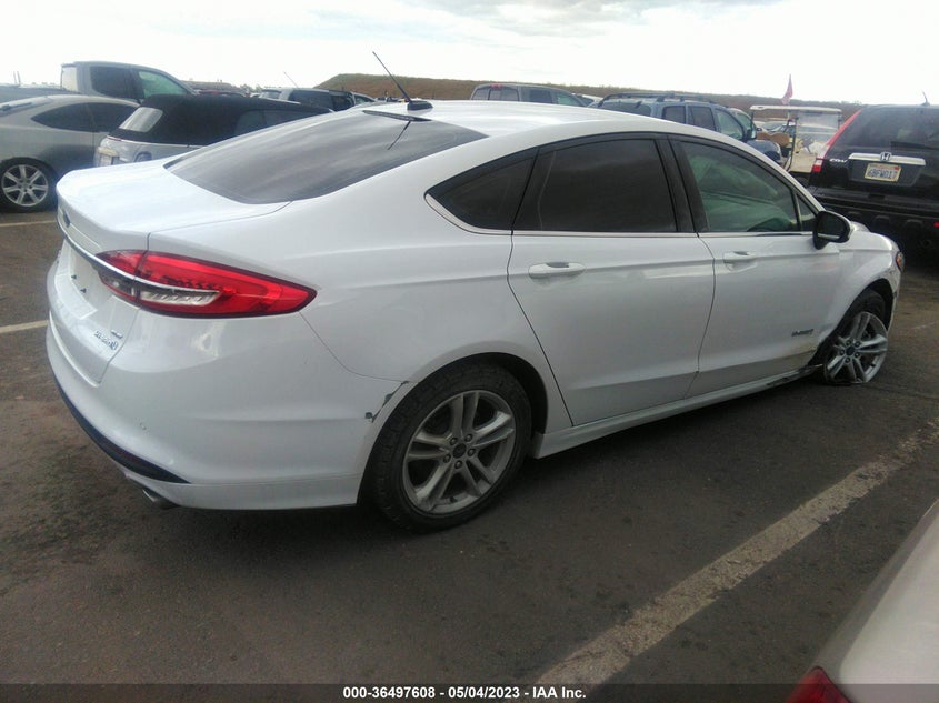 VIN 3FA6P0LU9JR111335 2018 FORD FUSION HYBRID SE