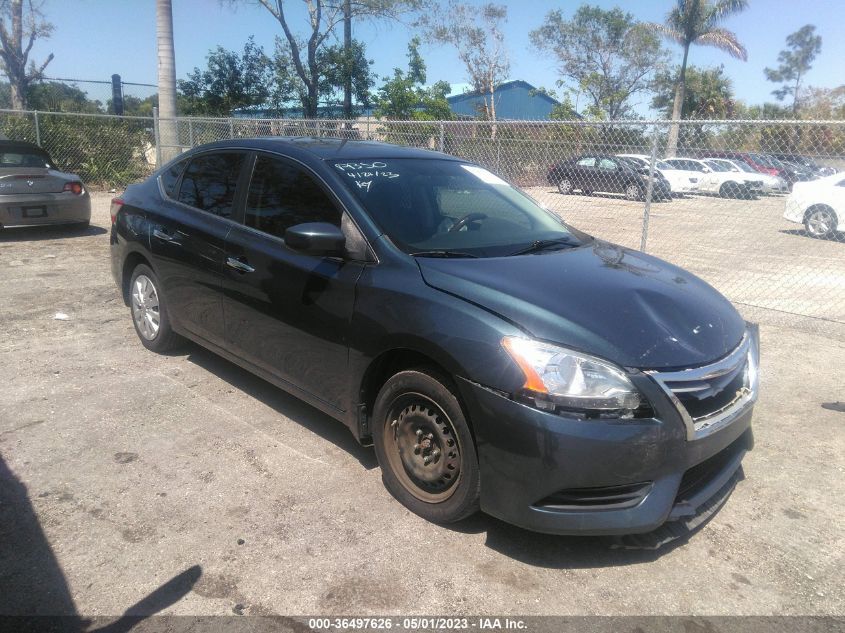 2013 NISSAN SENTRA SV - 1N4AB7AP9DN909324