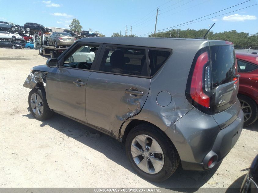 2016 KIA SOUL BASE - KNDJN2A26G7347285