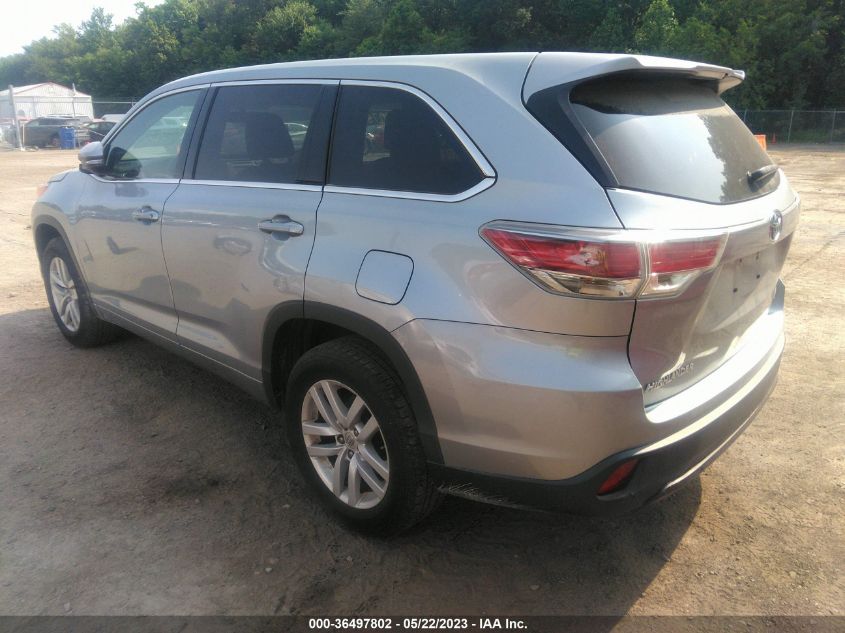 2015 TOYOTA HIGHLANDER LE - 5TDZARFH7FS010438