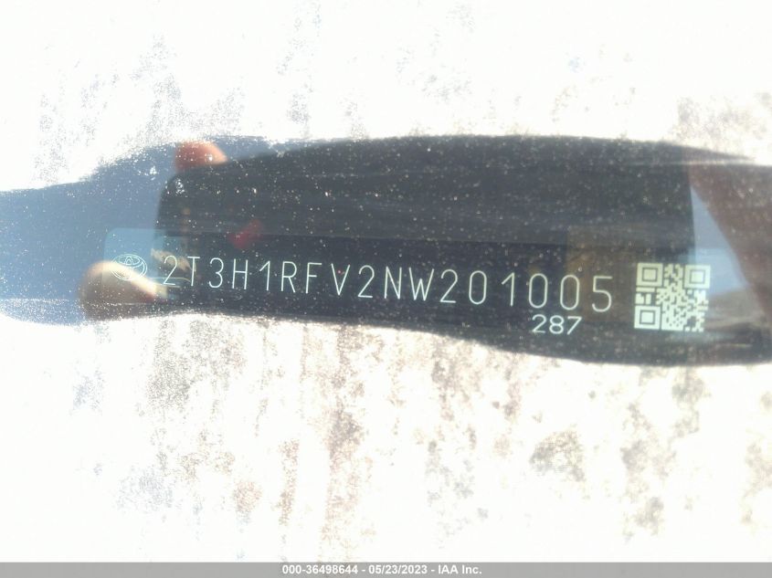 2022 TOYOTA RAV4 LE - 2T3H1RFV2NW201005