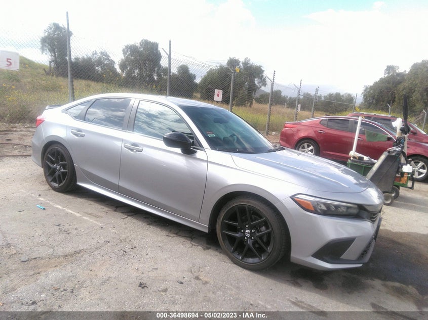 VIN 2HGFE2F50NH523758 2022 HONDA CIVIC SEDAN SPORT