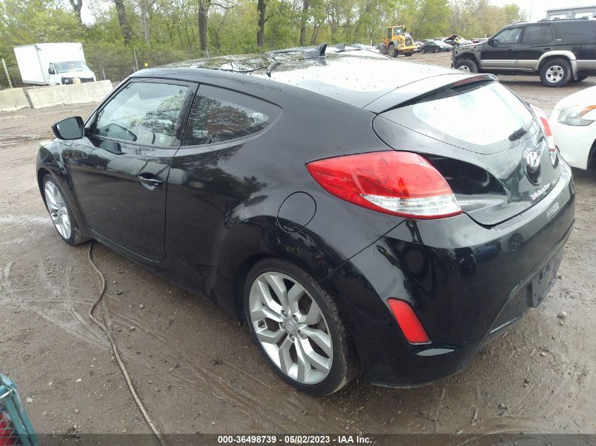 2013 HYUNDAI VELOSTER W/RED INT - KMHTC6AD6DU129637