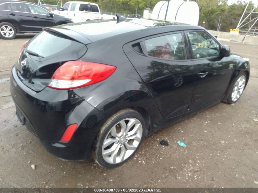 2013 HYUNDAI VELOSTER W/RED INT - KMHTC6AD6DU129637