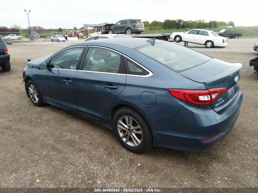 2015 HYUNDAI SONATA 2.4L SE - 5NPE24AF8FH208813