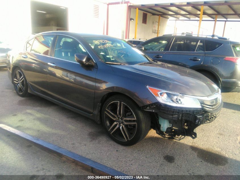 2016 HONDA ACCORD SEDAN SPORT - 1HGCR2F52GA074091