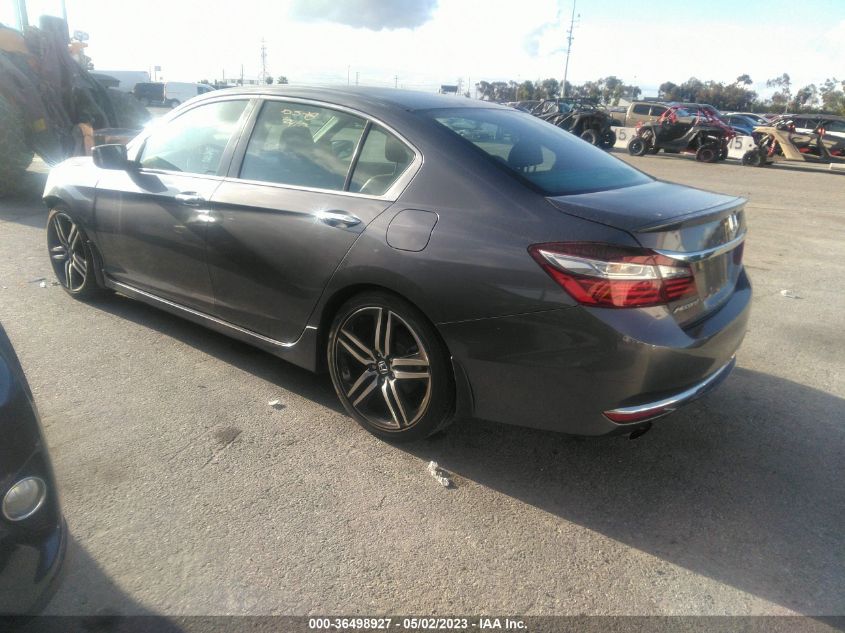 2016 HONDA ACCORD SEDAN SPORT - 1HGCR2F52GA074091