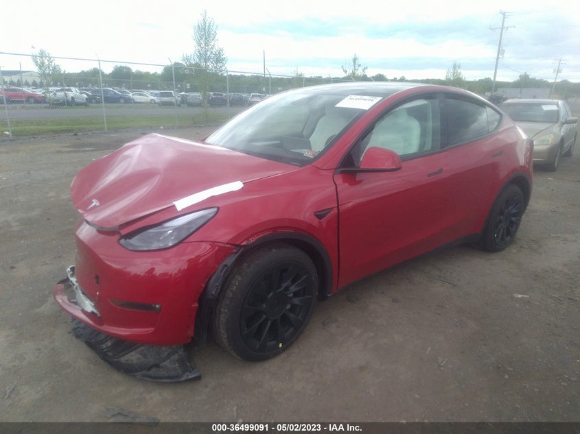 VIN 7SAYGAEE1PF691630 2023 TESLA MODEL Y LONG RANGE