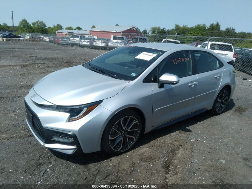 2020 TOYOTA COROLLA SE/NIGHTSHADE - 5YFS4RCE6LP031434