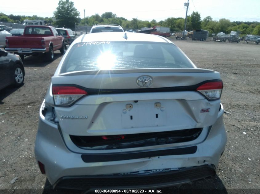 2020 TOYOTA COROLLA SE/NIGHTSHADE - 5YFS4RCE6LP031434