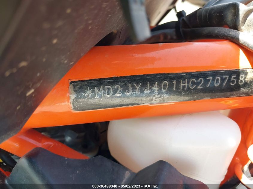 2017 KTM 390 DUKE - MD2JYJ401HC270758