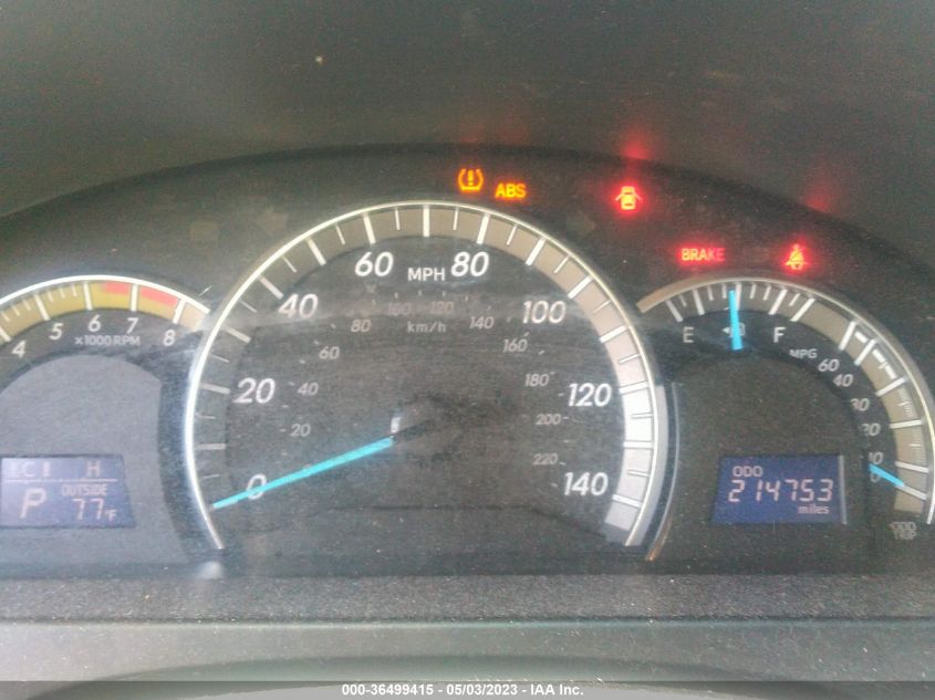 2013 TOYOTA CAMRY L/LE/SE/XLE - 4T1BF1FK0DU253397
