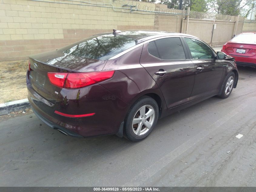 2014 KIA OPTIMA LX - 5XXGM4A71EG285240