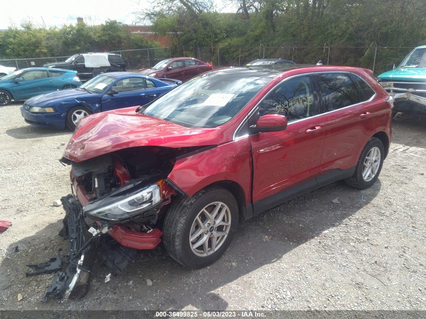 VIN 2FMPK4J94NBA01585 2022 FORD EDGE SEL/ST-LINE