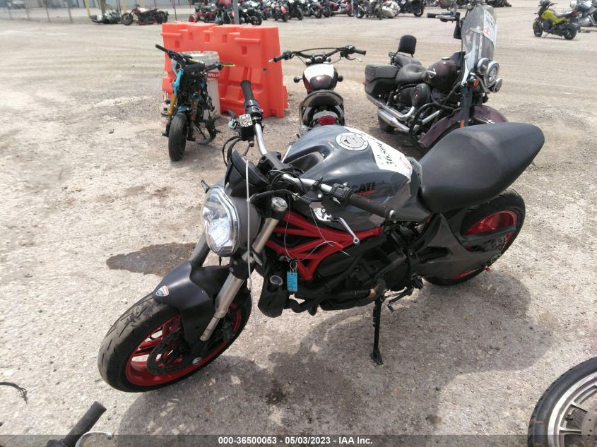 2016 DUCATI MONSTER 821 - ZDM1RBTS5GB017690