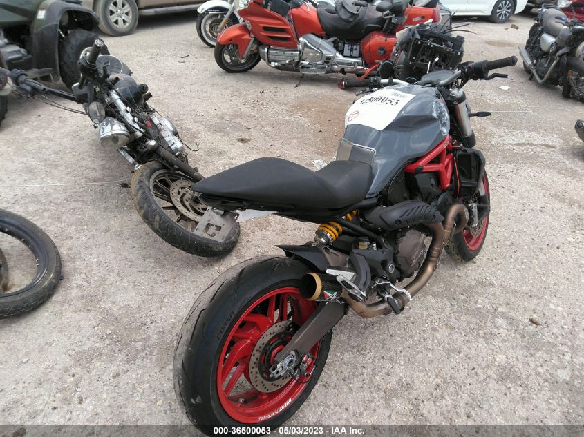 2016 DUCATI MONSTER 821 - ZDM1RBTS5GB017690