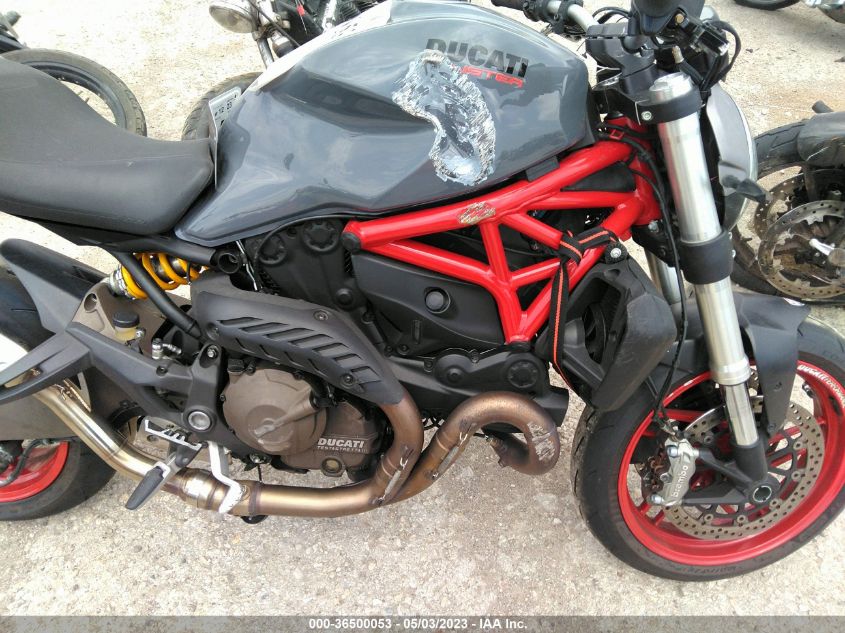 2016 DUCATI MONSTER 821 - ZDM1RBTS5GB017690