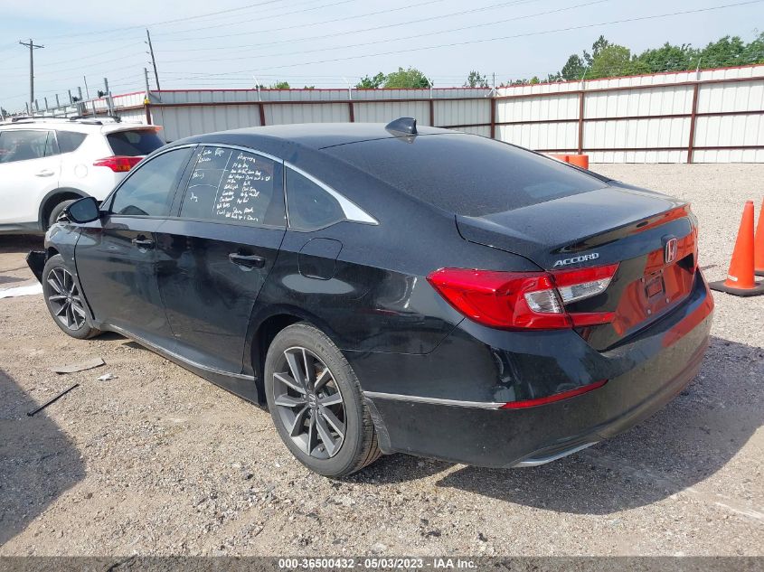 2021 HONDA ACCORD SEDAN EX-L - 1HGCV1F56MA092269