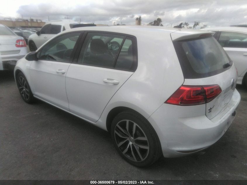 2016 VOLKSWAGEN GOLF TSI SE - 3VW217AU1GM054508