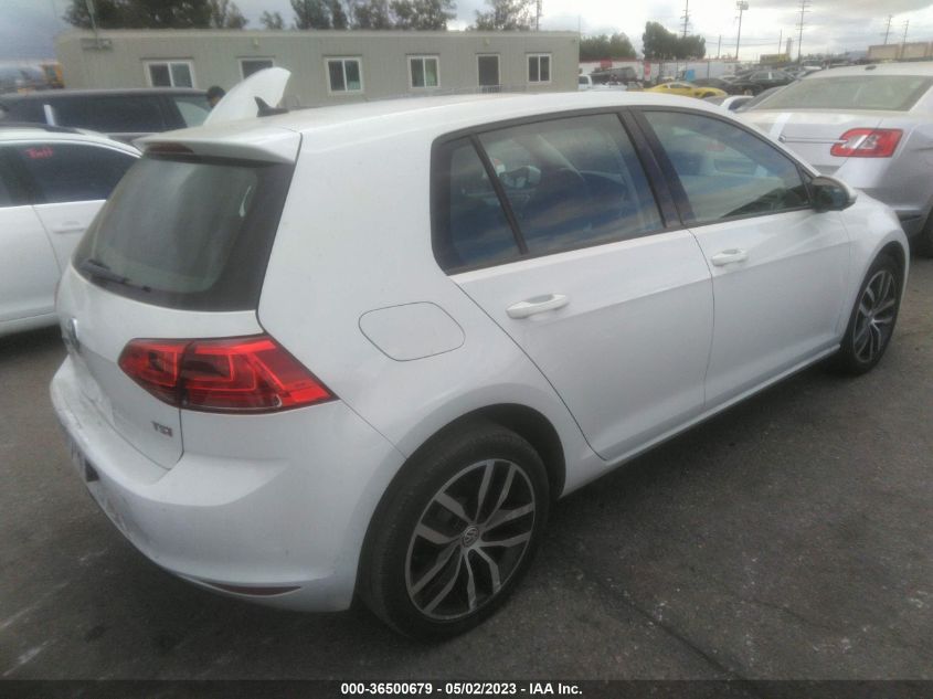 2016 VOLKSWAGEN GOLF TSI SE - 3VW217AU1GM054508