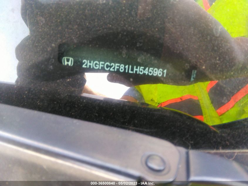 2020 HONDA CIVIC SEDAN SPORT - 2HGFC2F81LH545961