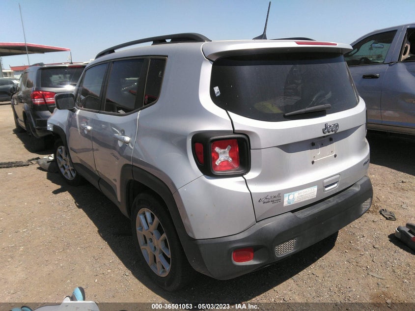 VIN ZACNJABB2LPL10833 2020 JEEP RENEGADE LATITUDE