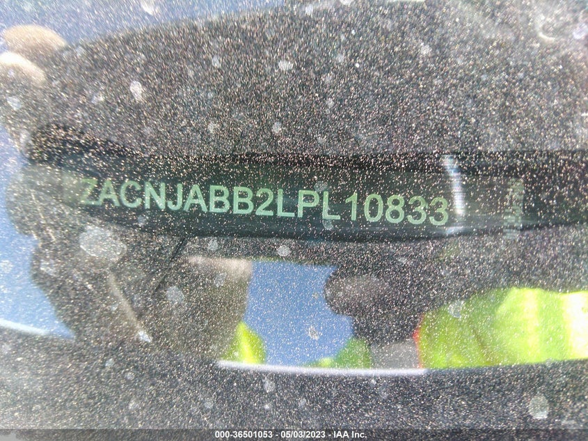 VIN ZACNJABB2LPL10833 2020 JEEP RENEGADE LATITUDE