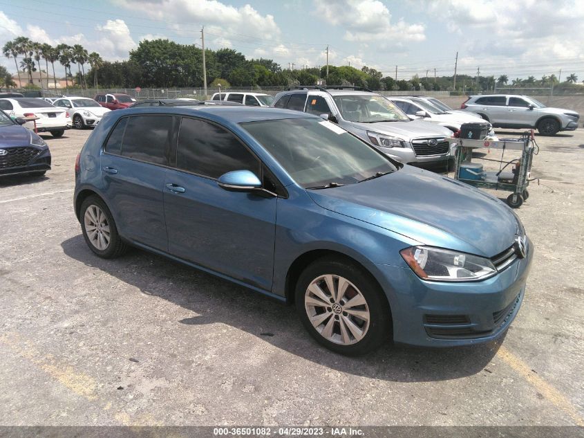 2015 VOLKSWAGEN GOLF TDI S - 3VW2A7AUXFM084475