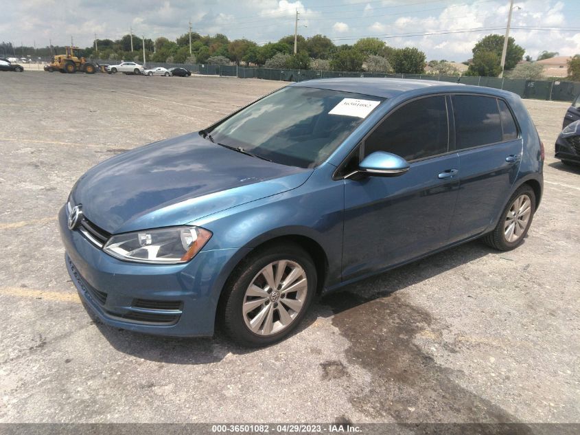 2015 VOLKSWAGEN GOLF TDI S - 3VW2A7AUXFM084475
