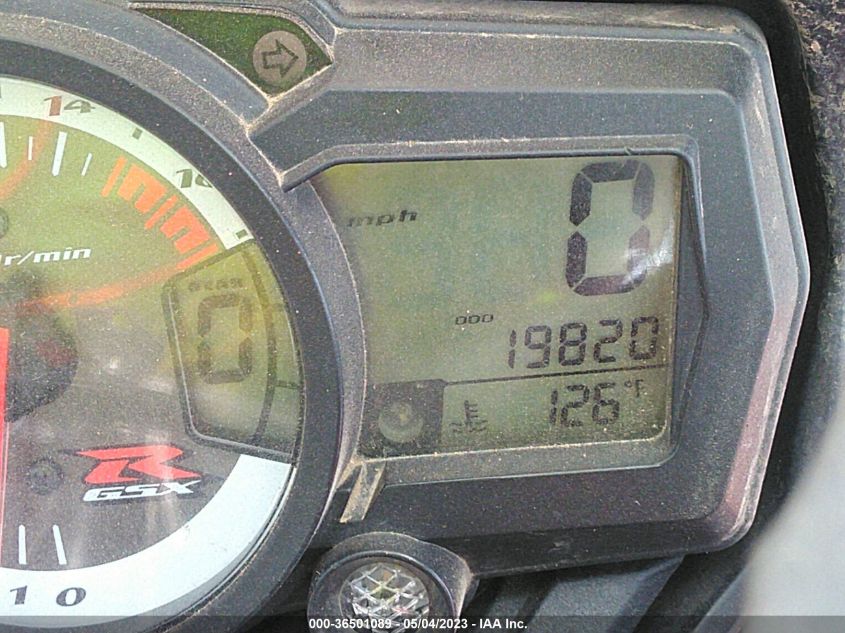 2008 SUZUKI GSX-R750 - JS1GR7LA782106456
