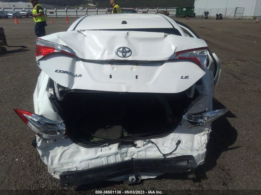 2016 TOYOTA COROLLA L/LE/S/S PLUS/LE PLUS - 2T1BURHE2GC616896