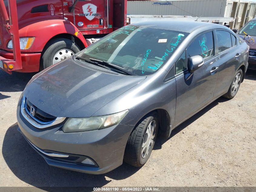 2013 HONDA CIVIC HYBRID - 19XFB4F23DE000205