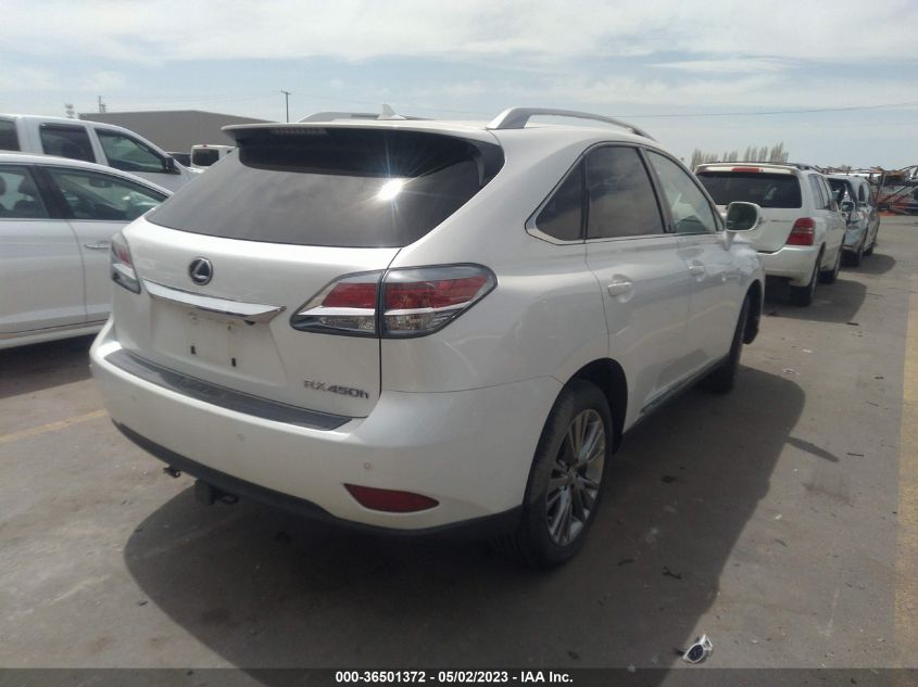 2013 LEXUS RX 450H - JTJBC1BA4D2059099