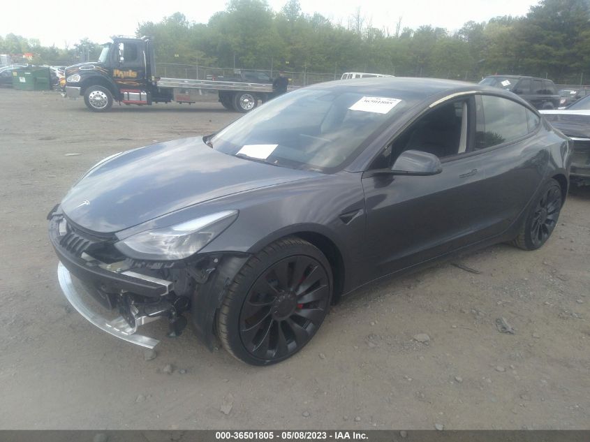 2022 TESLA MODEL 3 PERFORMANCE - 5YJ3E1EC9NF329683