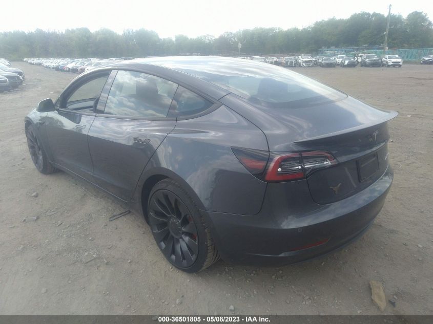 2022 TESLA MODEL 3 PERFORMANCE - 5YJ3E1EC9NF329683