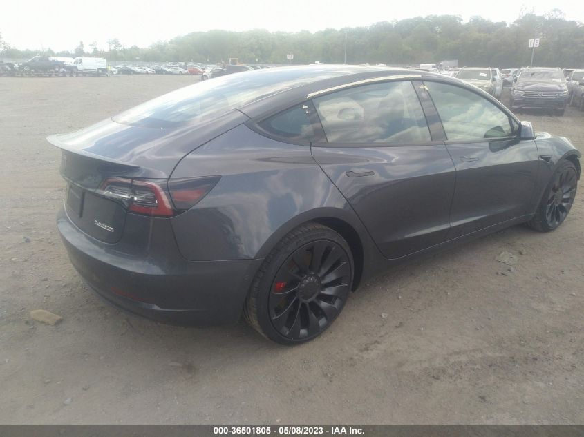 2022 TESLA MODEL 3 PERFORMANCE - 5YJ3E1EC9NF329683
