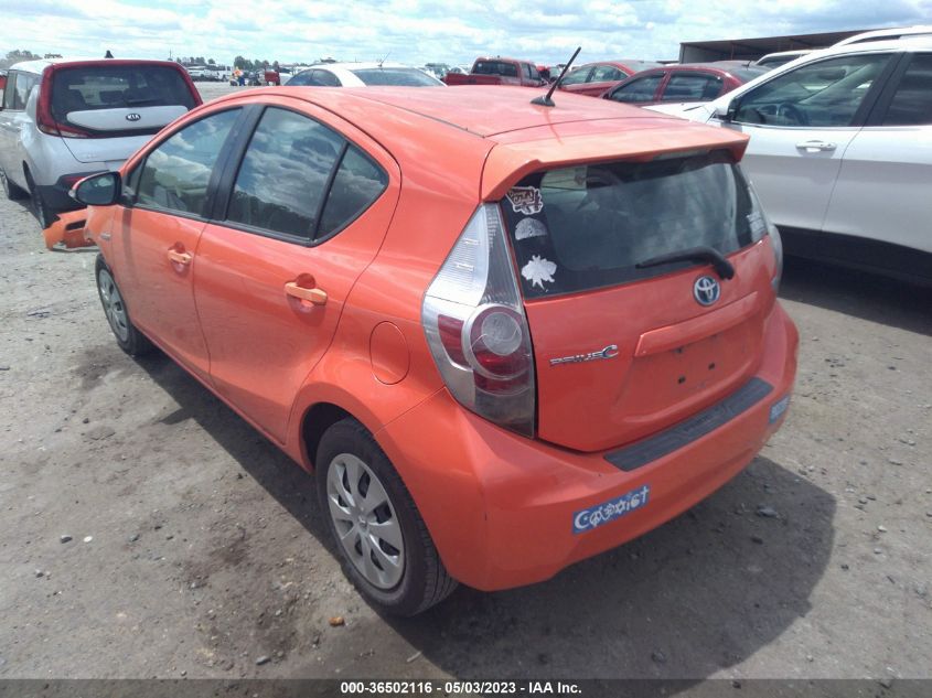 2013 TOYOTA PRIUS C ONE/TWO/THREE/FOUR - JTDKDTB32D1036259