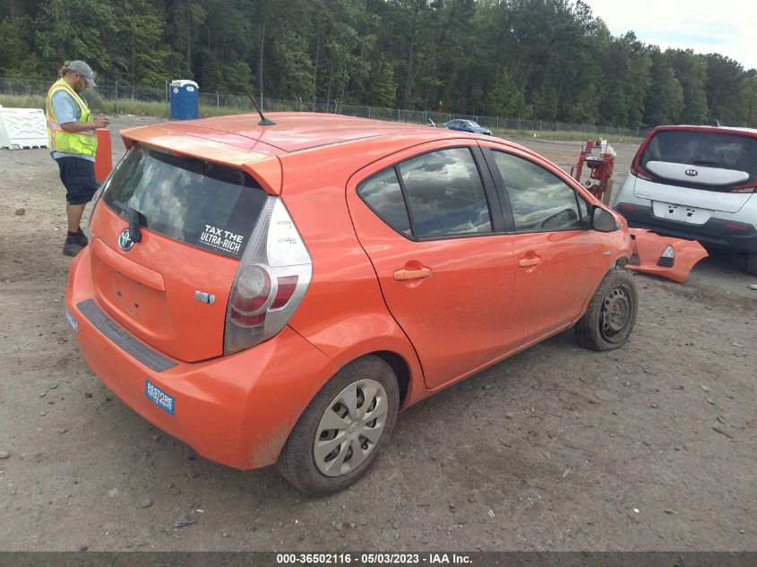 2013 TOYOTA PRIUS C ONE/TWO/THREE/FOUR - JTDKDTB32D1036259