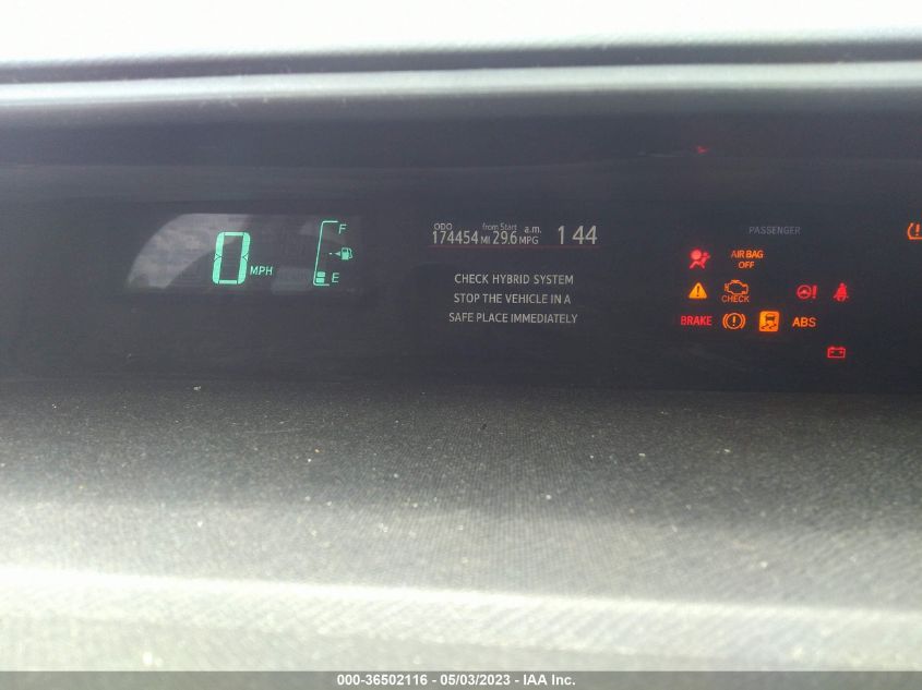 2013 TOYOTA PRIUS C ONE/TWO/THREE/FOUR - JTDKDTB32D1036259