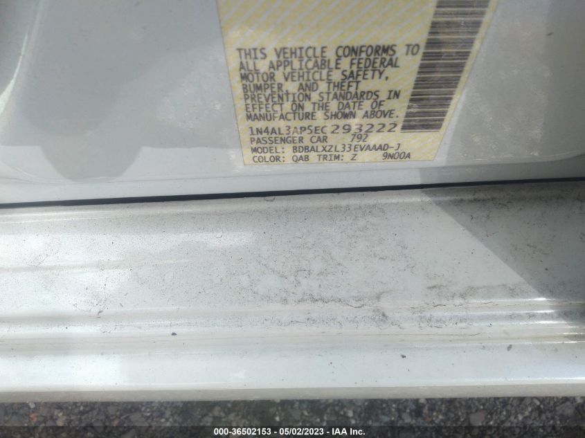 2014 NISSAN ALTIMA 2.5 SL - 1N4AL3AP5EC293222