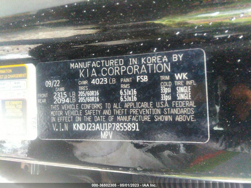 2023 KIA SOUL LX - KNDJ23AU1P7855891
